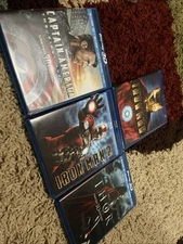Iron Man 1 & 2 Thor And captain america Blue Ray DVD And 3 Digitals