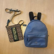 COACH Backpack Shoulder Pouch Set Sale