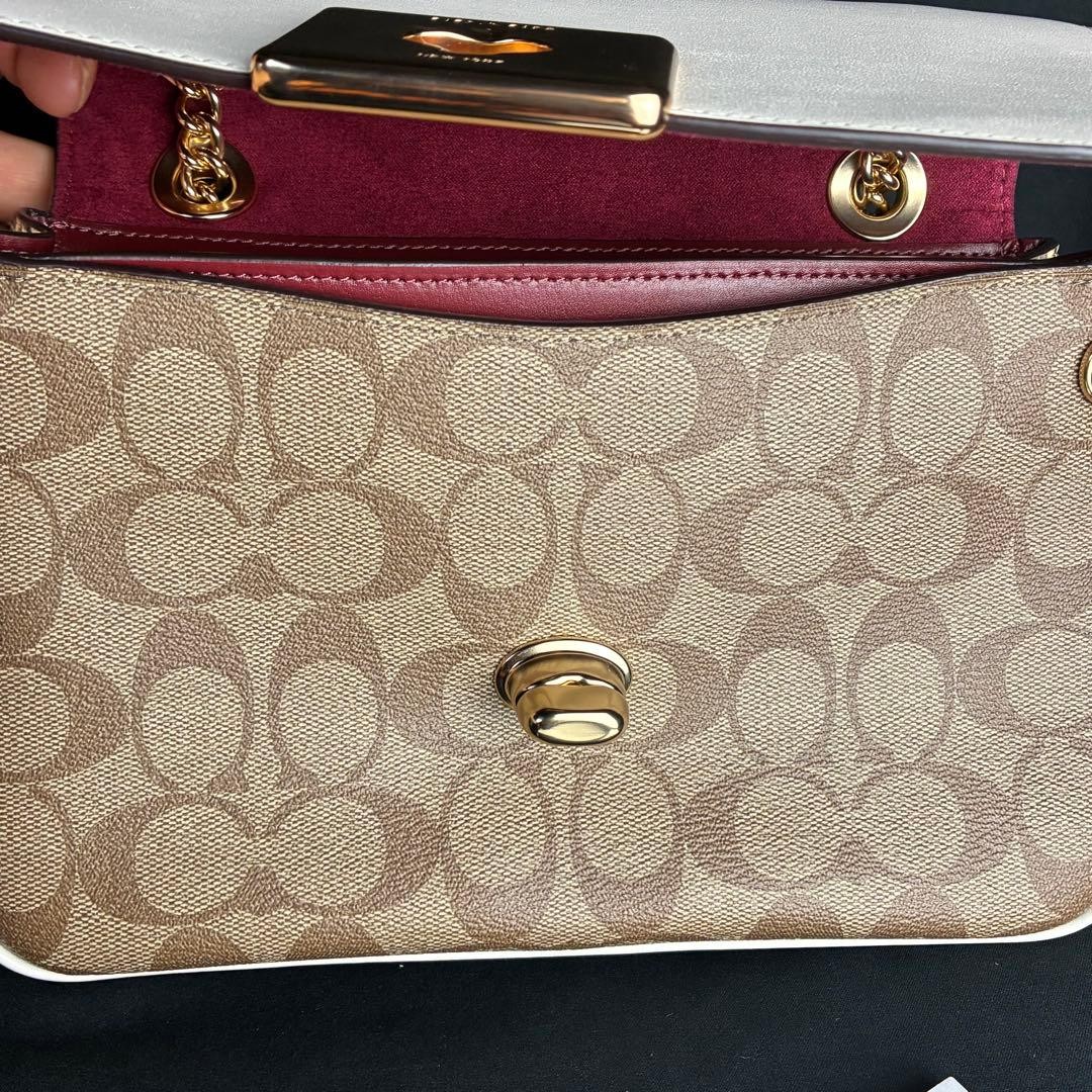 Coach Signature Python Pattern Chain Shoulder Bag… - image 8