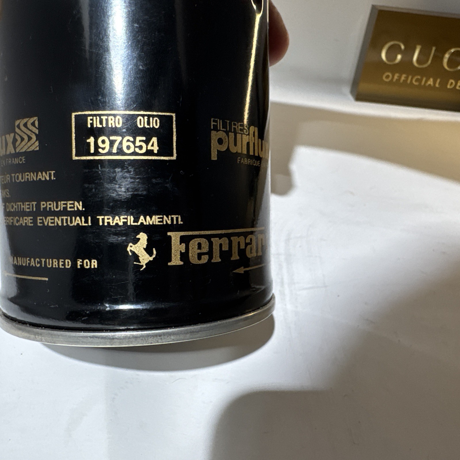 New Purflux LS 925 Metal Screw-On FERRARI Oil Filter & Seal - 197654 - 30NM