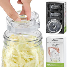 * 4-Pack of Fermentation Glass Weights with Easy Grip Handle for Great Wide Mout