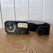 Vintage 30's Weston Photronic Exposure Meter Model 650 Made in USA Leather Case