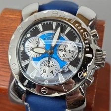 Invicta Swiss Chronograph Blue Strap Model 3170 Mens Lupah Espadon Quartz Watch