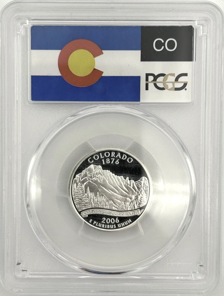 2006 S State Proof SILVER PCGS 70 Five Coin Quarter Set - Image 4 of 4