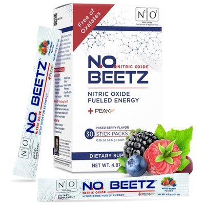Nitric Oxide Pre-Workout Supplement with Beetroot, ATP, Electrolytes, 30
