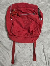 Mochila escolar para computadora portátil Kipling Seoul roja cereza resistente al agua Antonio Gorilla