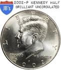 2002-P Kennedy Half Dollar BRILLIANT UNCIRCULATED (BU)