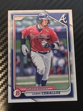 2024 Bowman - Prospects Sabin Ceballos #BP-130 (RC) Atlanta Braves Prospect 