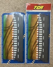 2 Vintage TYCO TCR 15" Danger Zone Slot Car Straight Track 6441 NIP