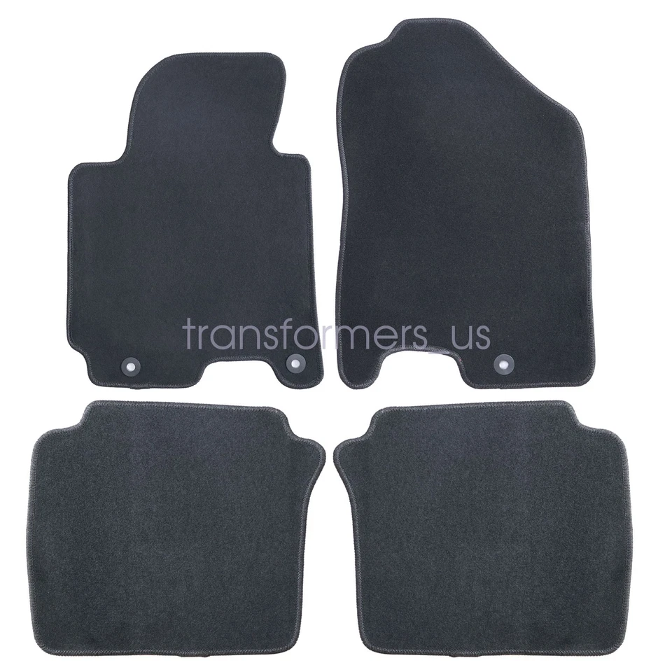 Alfombrillas delanteras y traseras negras para Kia Forte 2014 2015 2016 2017 2018 nuevas Foto 3 de 4