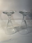 A Pair Of Vintage Crystal blown Wine Flint Glass, Early American 6 1/2” Height — photo 8