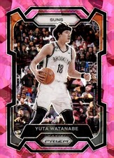 2023-24 Panini Prizm Pink Ice Prizm #285 Yuta Watanabe