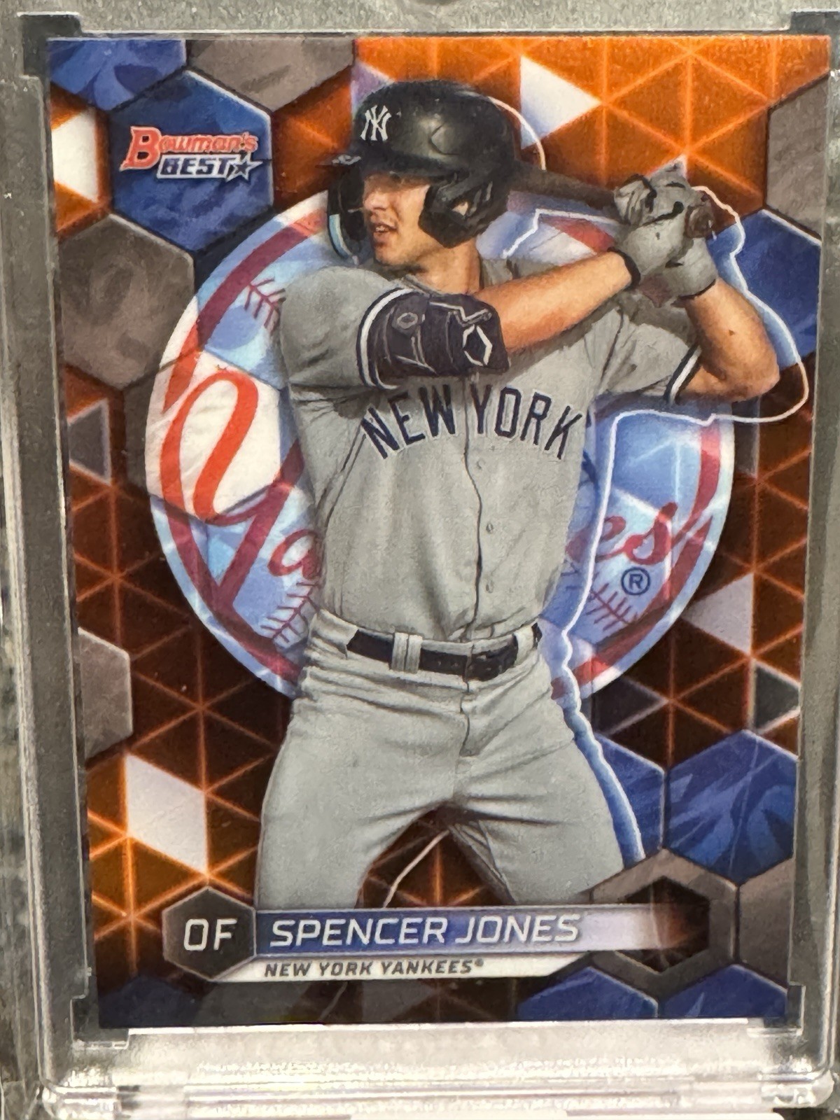 2023 Bowman's Best Spencer Jones #TP-5 Orange Refractor /25 New York Yankees