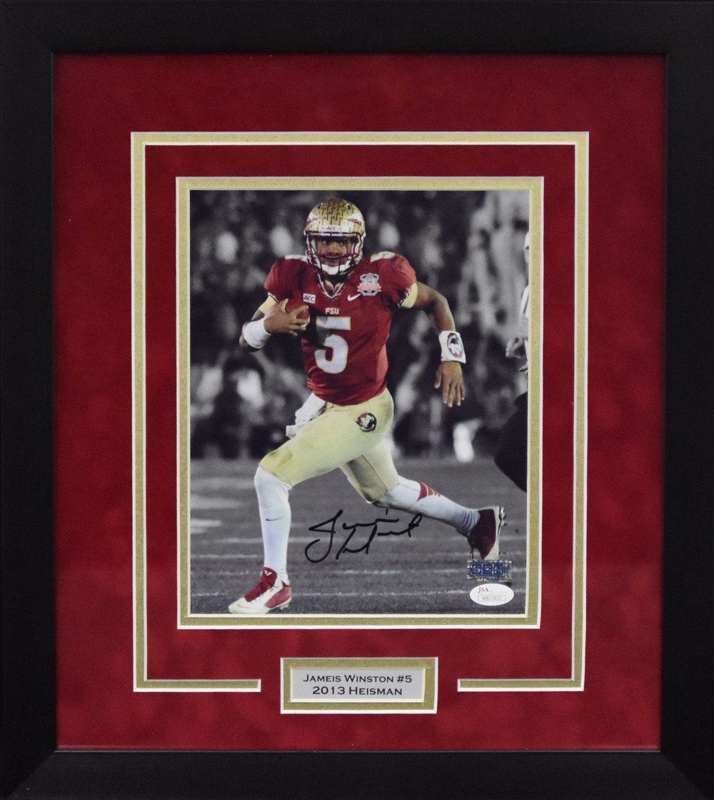 Jameis Winston Autographed Signed Florida State Seminoles 8x10 FRAMED PHOTO JSA 