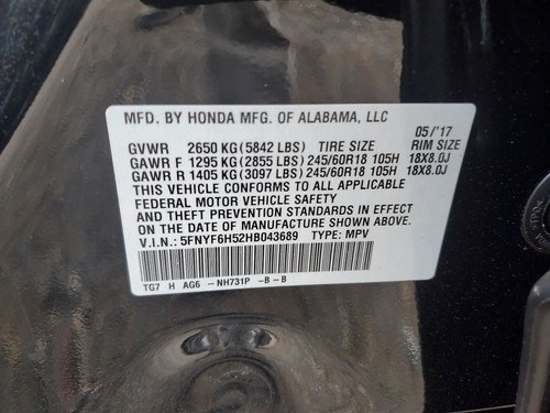 Ignition Switch Fits 17-23 RIDGELINE 2917544 - Picture 5 of 12