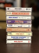 90s Country Cassette Lot  9 Tapes  Lorrie Morgan, Neal McCoy, Sawyer Brown  