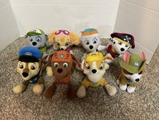 Paw Patrol Plush Stuffed Animal Lot Set Toys 8 Figures - FREE SHIPPING 