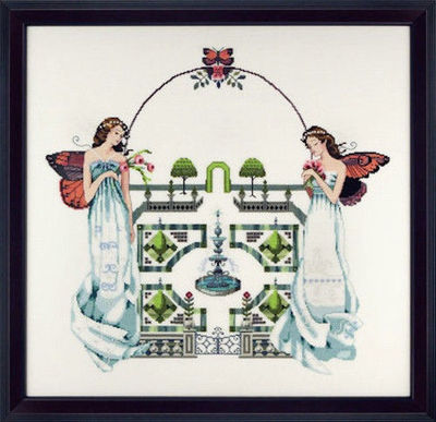 Mirabilia Cross Stitch Chart.MD110  Spring Topiary Garden   Cheap Shipping.