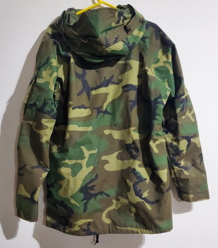 Giacca militare US ARMY GoreTex Woodland mimetica clima freddo parka medio lungo - Foto 6 di 7
