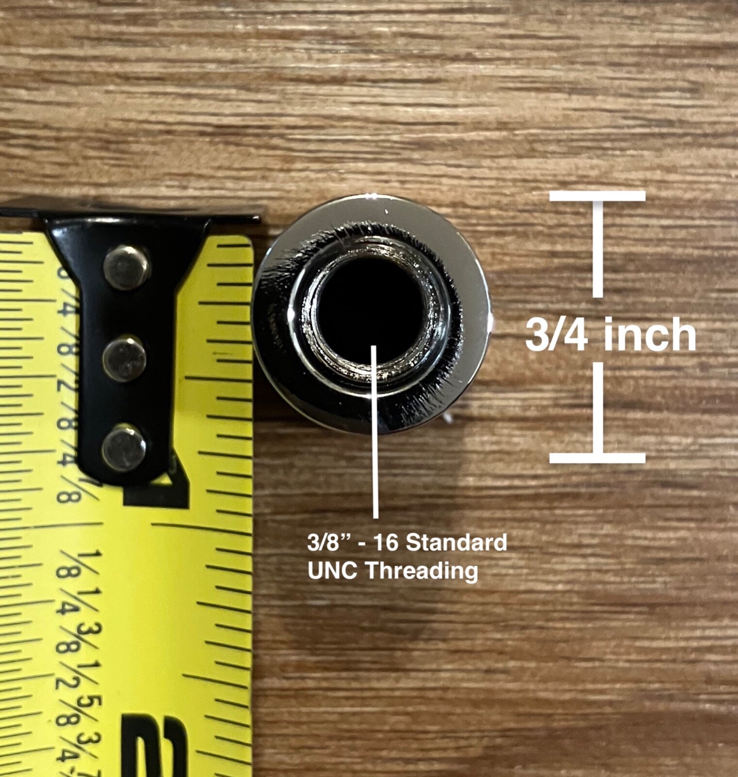 5 Pack Beer Tap Ferrule 3/8" Threaded Tapered Bottom Chrome Silver Metal Bolt