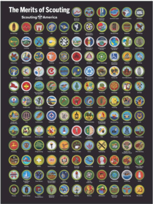 Boy Scouts Merits of Scouting Poster
