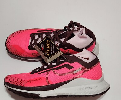 Nike React Pegasus Trail 4 GTX Pink Trail run Shoe FN7769 600 Women's Sz 7.5 New