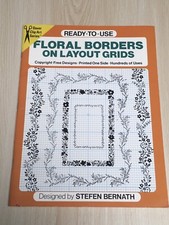 Ready-to-Use, Floral Borders on Layout Grids by Stefen Bernath 1988, Paperback 