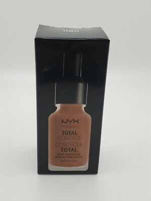 NYX Total Control Drop Foundation Shades TCDF 17 Cappuccino Velvety Matte Finish