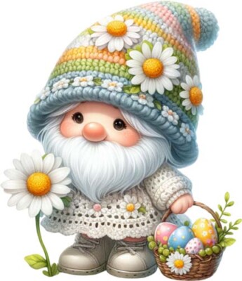 Ostern Gänseblümchen Blume Wichtel Ei Wand Schlafzimmer Farbe Kinderzimmer Vinyl Aufkleber Abziehbild