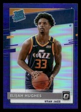 2020 Donruss Optic #192 Elijah Hughes Rookie Utah Jazz Purple