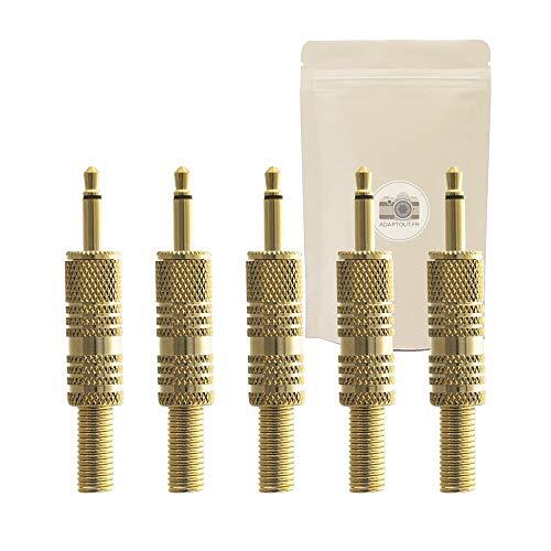 X5 jack jack jack 3.5mm mono maschio saldatura tappo maschio minijack (b0B)