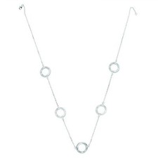 Collana Stroili Oro collezione "Chic Embrace" in argento 925 con cerchi