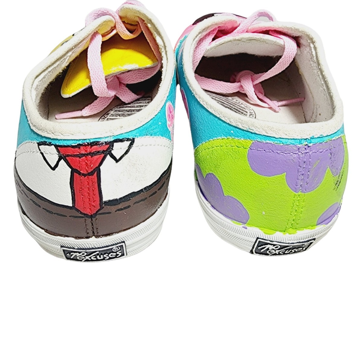 No Excuses Spongebob Squarepants Womens Size Skater Shoes