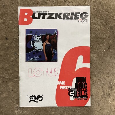 BLITZKRIEG MAGAZINE ISSUE.6 VIntage Australian Hip Hop Graffiti Magazine 1998