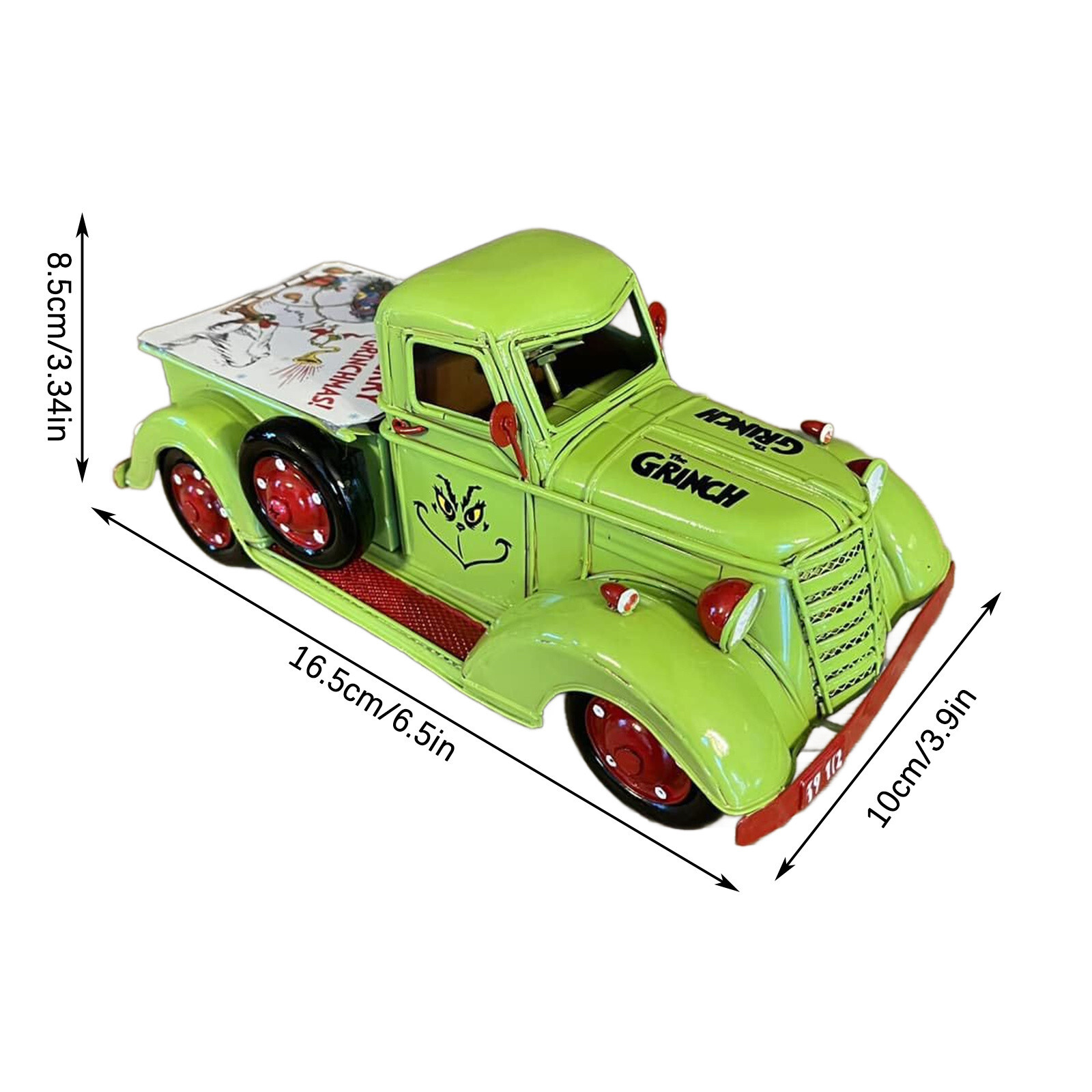 Farm Truck Christmas Centerpiece Small Truck Decor Farm Green Pickup Truck Xmas