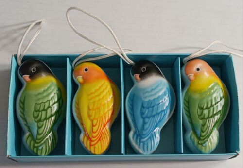 Ornamenti uccellino Neiman Marcus Pomander vintage made in Japan set 4 pezzi anni 50 o 60