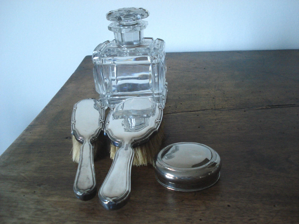 Nécessaire De Toilette Vintage Années 50/60 – Brosse Et Accessoires, élégant Et Complet
