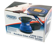 Draper 230W Random Orbit Sander 125mm 5" Electric Palm Sander 230W 