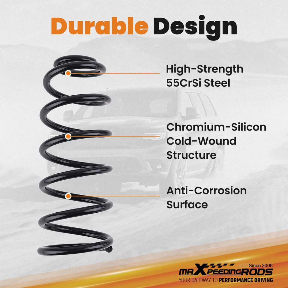 Kit de muelles helicoidales de descenso delanteros de 3" para Dodge Dakota Durango 2x2 1997-04 Foto 3 de 4