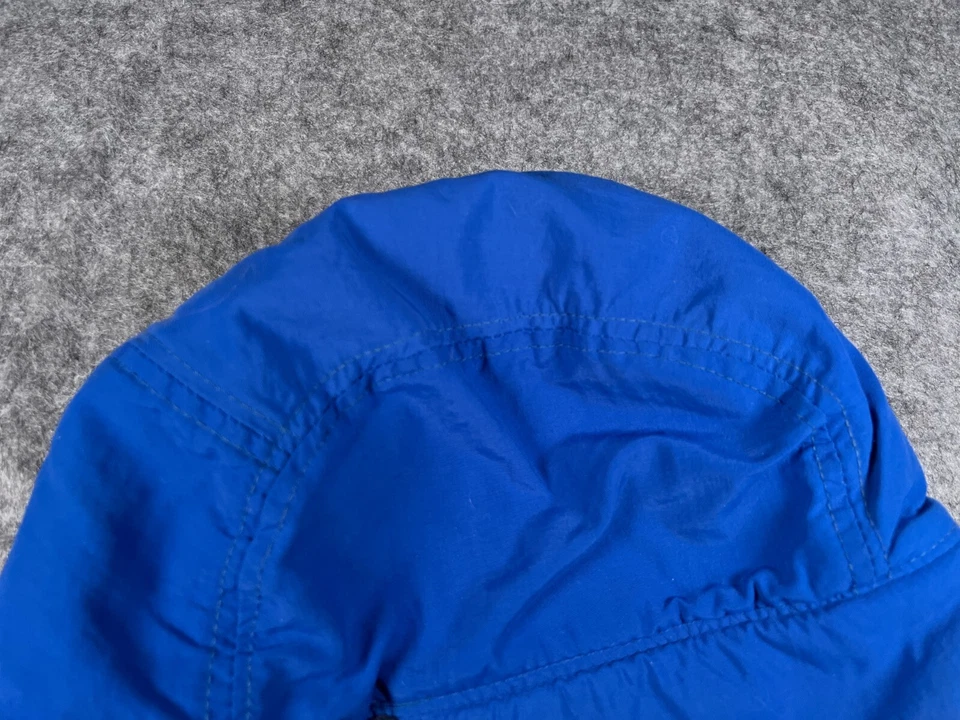 Gorro Lands' End Trapper adulto extra grande azul nailon polietileno oreja hecho en EE. UU. Foto 4 de 4