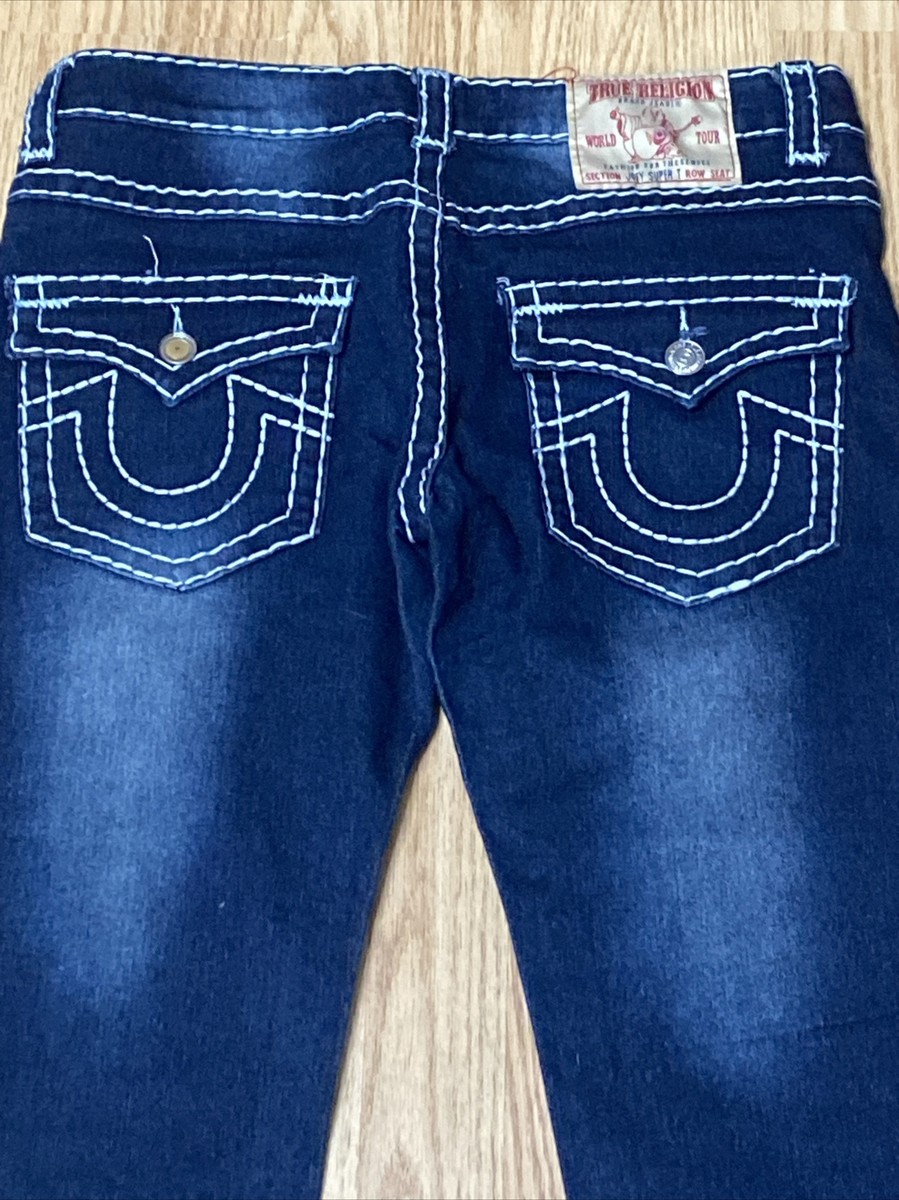 True Religion Womens Blue Jeans JOEY SUPER T sz 31 fits 32x31 MADE