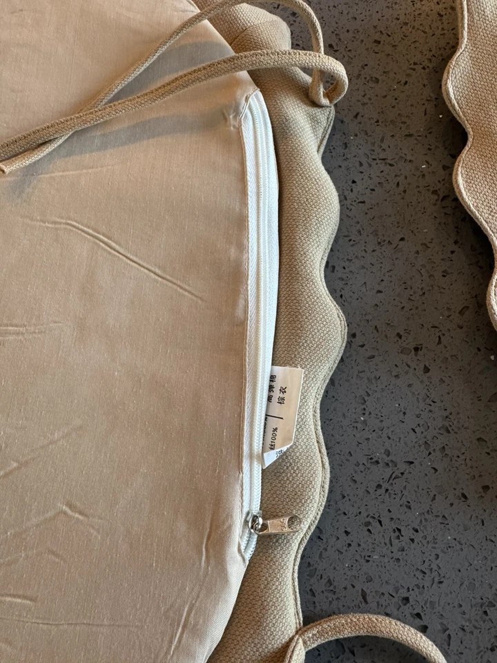 Cojines de Silla con Fundas de Cremallera Extraíbles Apliques Diseños Juego de 4 Almohadillas de Silla Foto 4 de 4