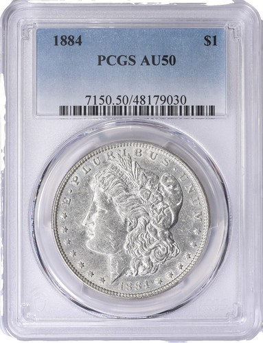 1884 S MORGAN DOLLAR PCGS CERTIFIED AU58 XX331 | eBay
