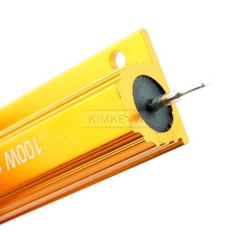 New 100W Watt 1/2/4/8/10 / Ohm Aluminum Housing Wirewound Resistor - Picture 5 of 6