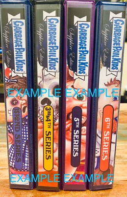 GARBAGE PAIL KIDS 1 STURDY CARD STORAGE BINDERS CHROME SAPPHIRE ALL 4 BINDERS | eBay GARBAGE PAIL KIDS 1 STURDY CARD STORAGE BINDERS CHROME SAPPHIRE ALL 4 BINDERS | eBay