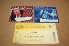 Kid Rock  / 2x Unused Backstage Pass + 1 Ticket 2008  -  FREE SHIPPING -