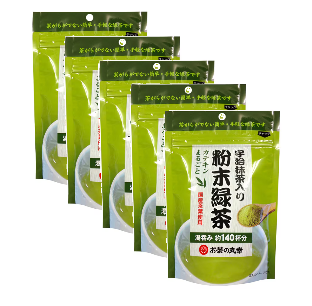 Japanese Green Tea Powder Ochano-Maruko with Uji Matcha Powder 70g x 5 packs