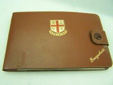 NOS c1960s leather cased 'Snapshots' photo album souvenired 'Adelaide' 4418