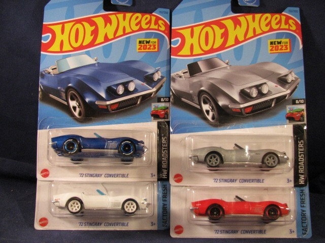 2024 Hot Wheels '72 Stingray Convertible, w/Real Riders Wheel Swap