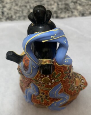 九谷焼Kutani Ware Ceramic Figurine Vintage Kutani Figurine Woman